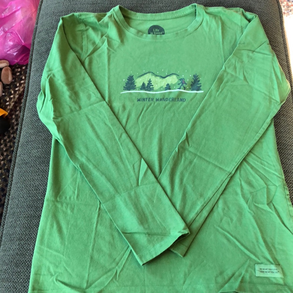 Long-sleeve Life is Good T-shirt